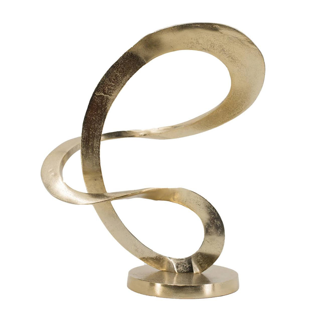 Gold Alu Sculpture on Block Base W519929