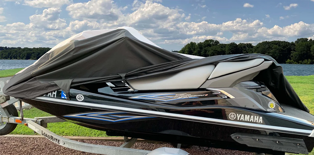 Black/Grey Jet Ski Watercraft Cover G561486