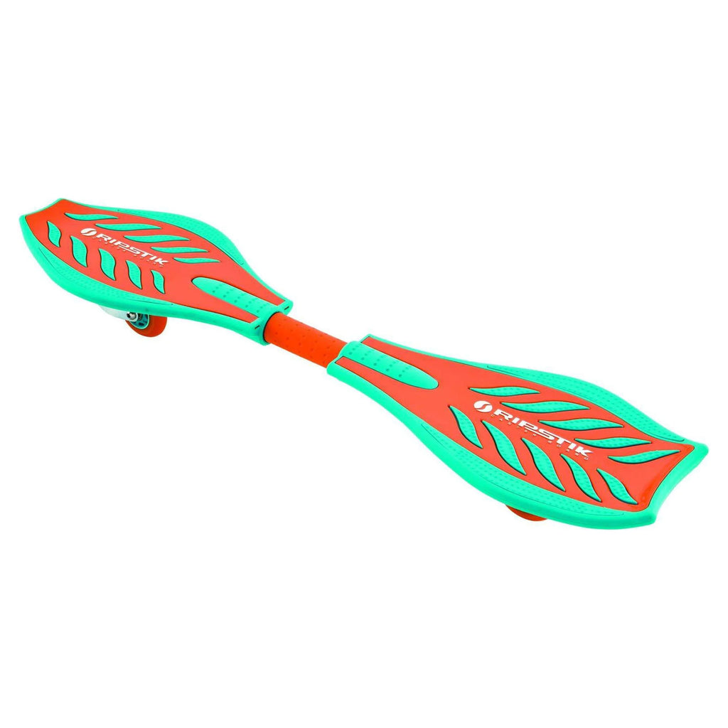 Orange and Teal 2 Wheeled Pivoting Deck Ripstik B809