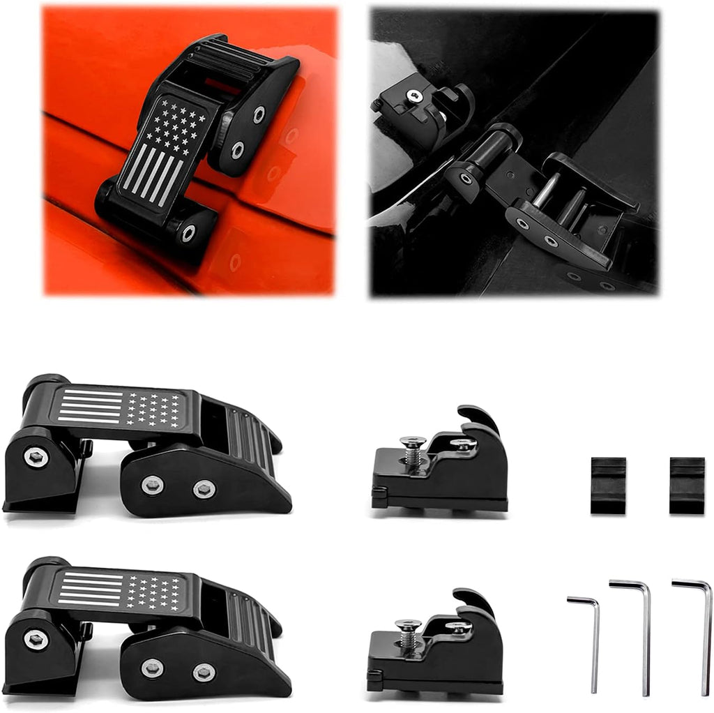 Red Aluminum Hood Catch Kit O743