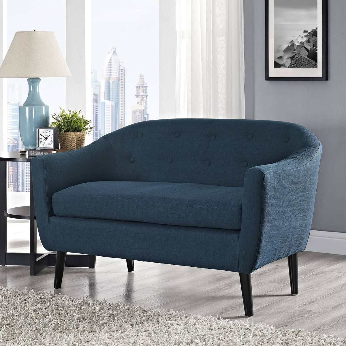 Light Gray Loveseat W4030