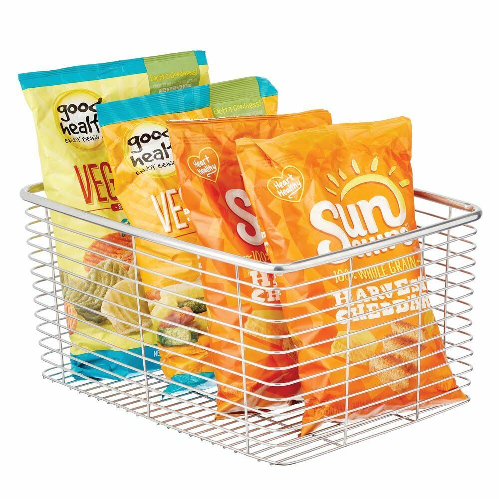 Metal Wire Kitchen Pantry Storage Organizer Bin M841