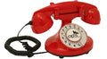 Red Rotary Dial Disc Telephone I444