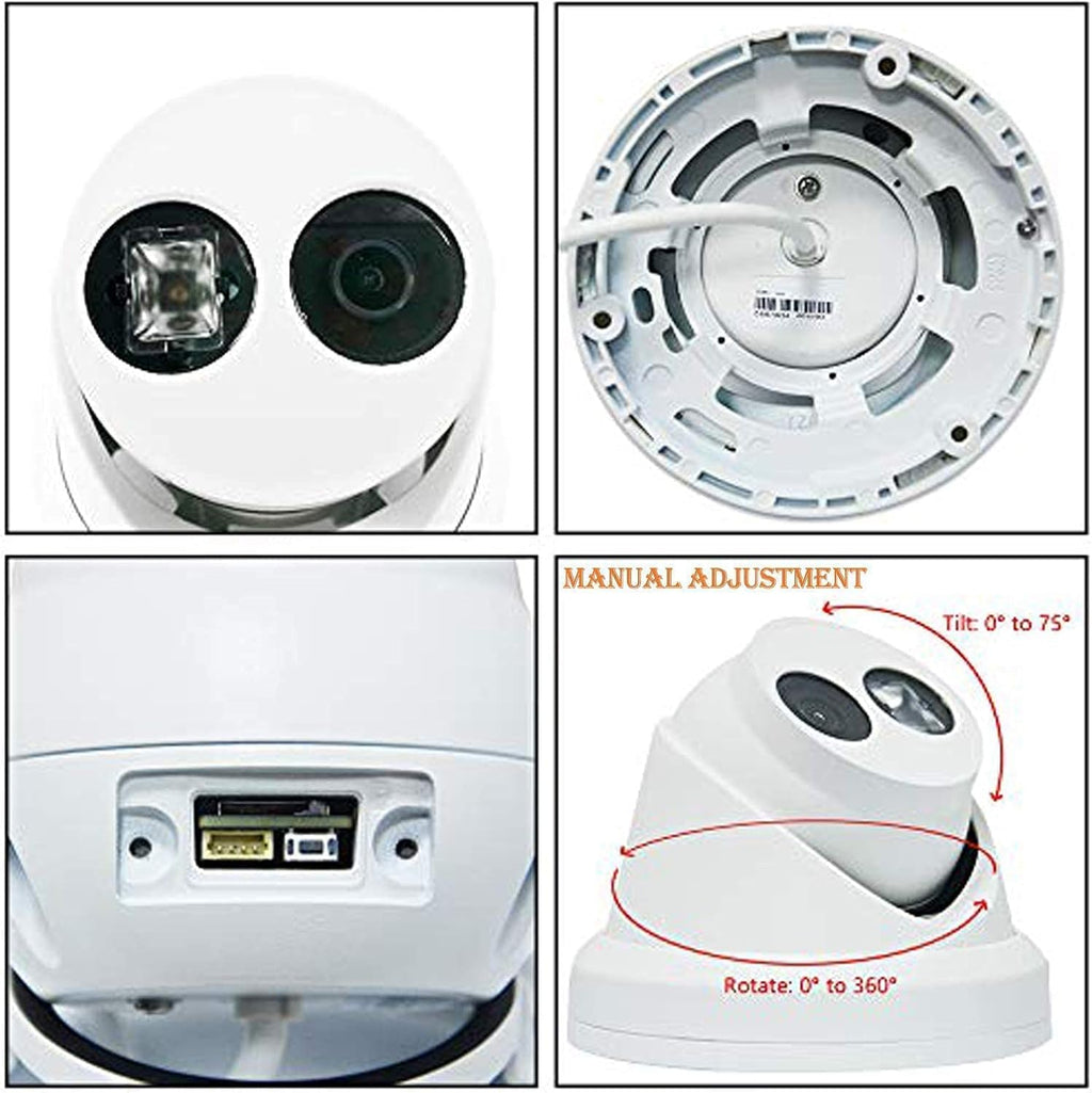 4MP Outdoor PoE Turret IP Camera with 2.8mm Y608301