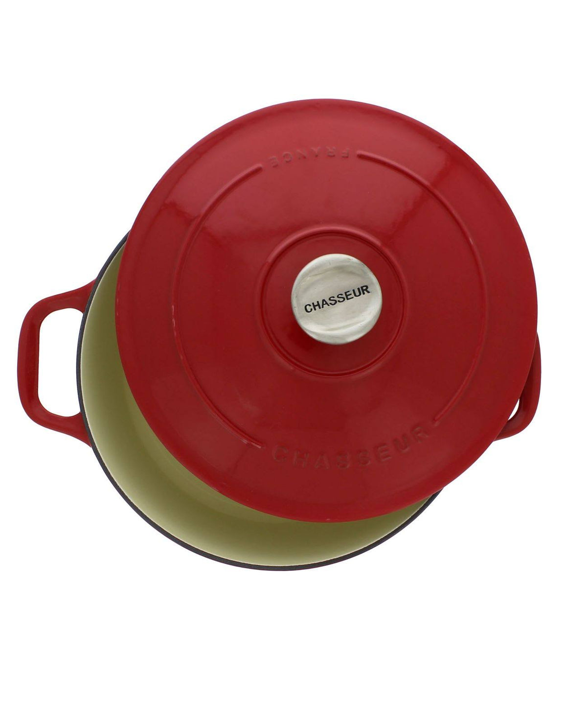 5.5-Quart Red Enameled Cast Iron Round Dutch Oven F3672
