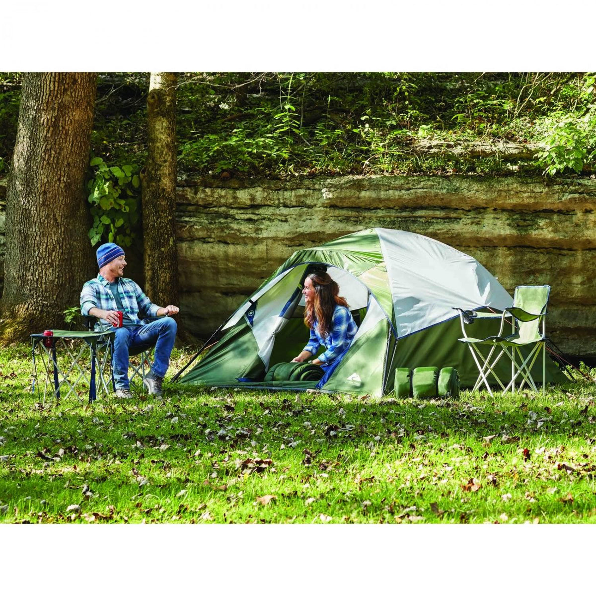 6-Piece 4 Person Camping Combo Tent J699