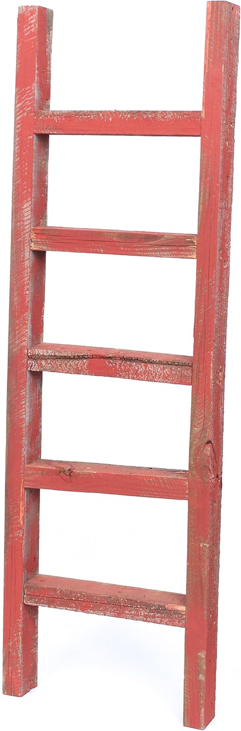 Rustic Farmhouse Decorative Ladder Brown H462