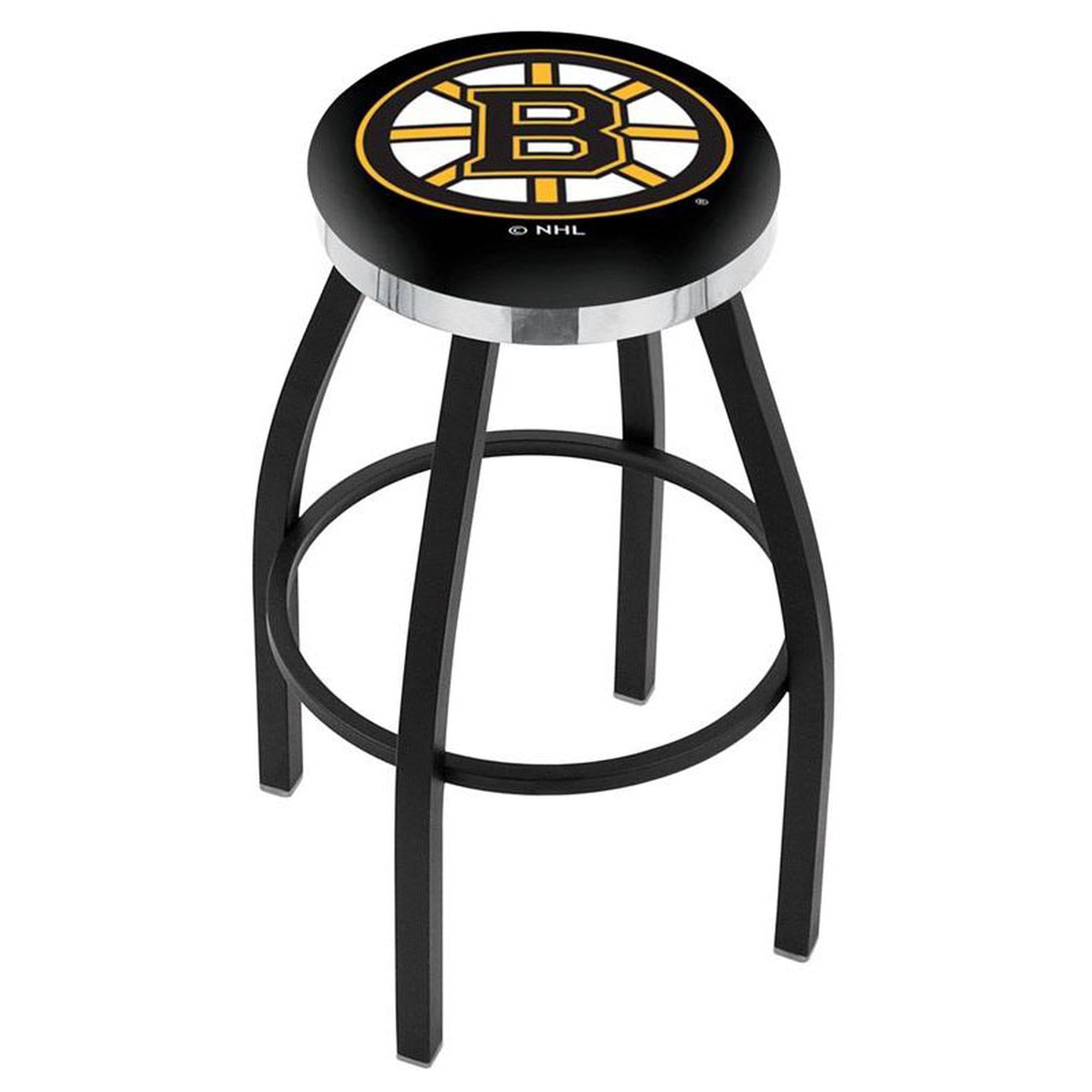 Black Wrinkle Swivel Bar Stool with Chrome Accent Ring P9558
