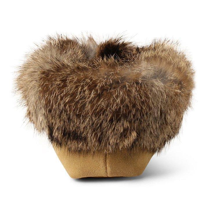 Genuine Rabbit Fur Lined Moccasin I234072