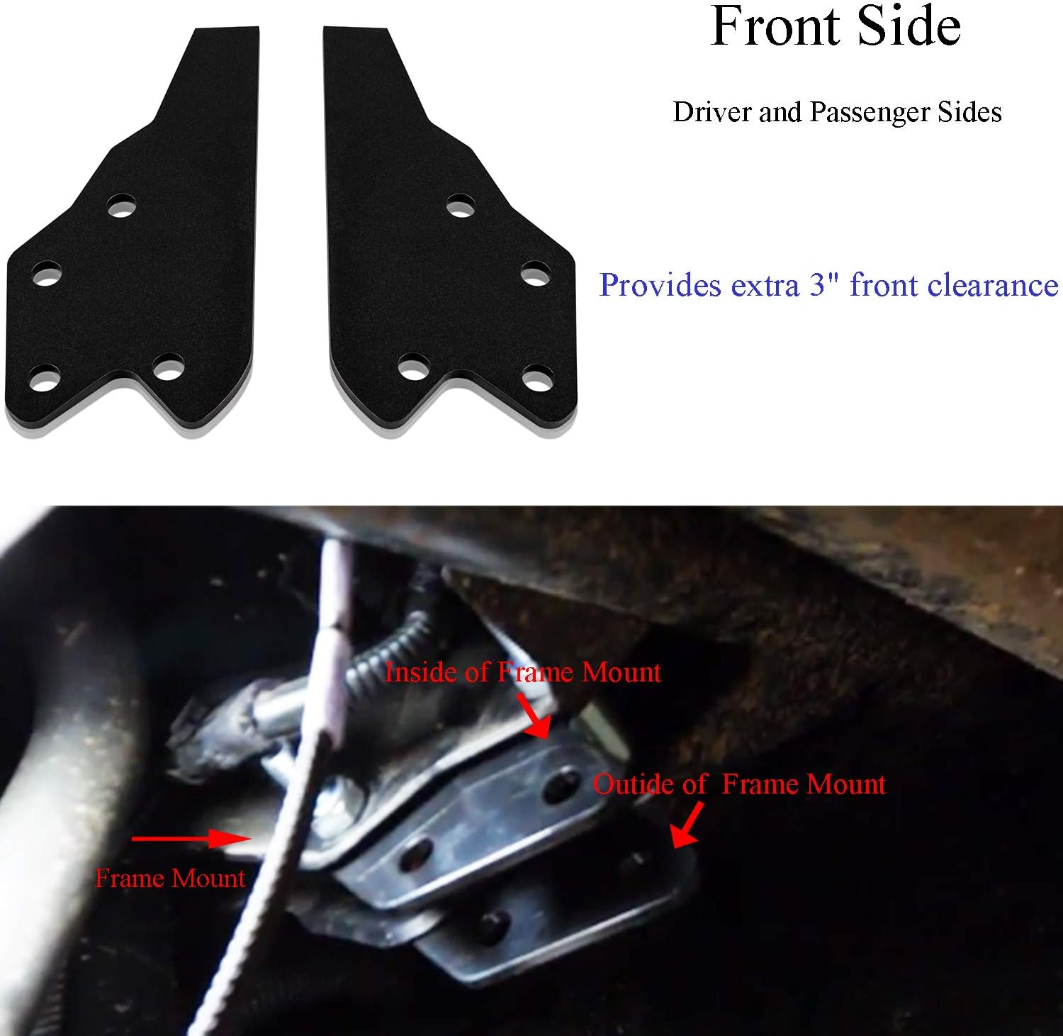 3" Front & 3" Rear Lift Kit for Polaris Ranger Full UTV Pack of 2 A44217
