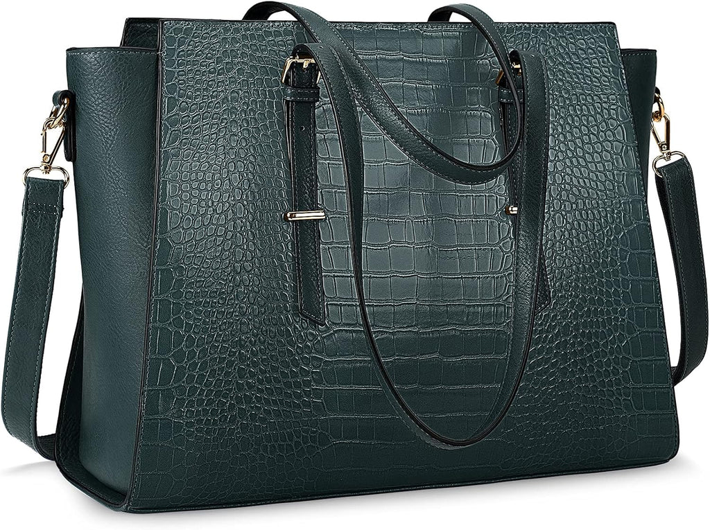Brown Leather 15.6 Inch Laptop Tote Bag S59410