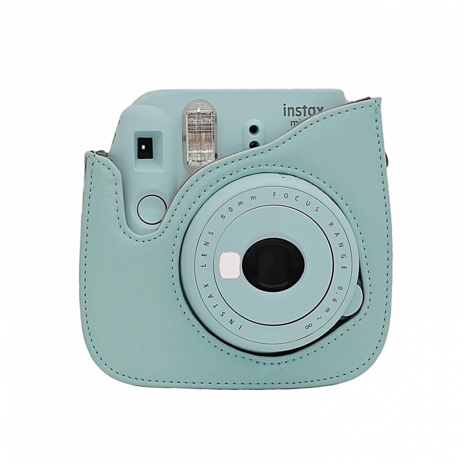 Ice Blue Instant Film Camera with 20PK Film, Blue Camera Case, Frames K32608