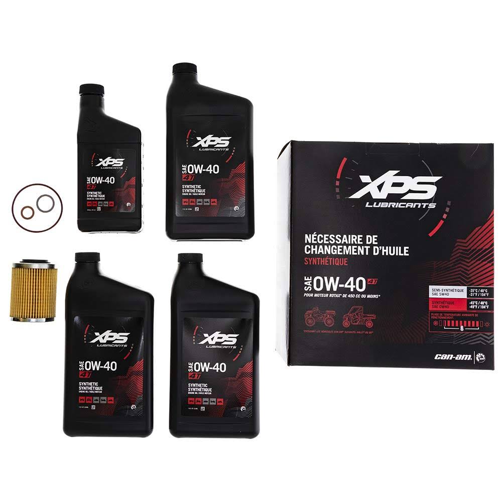 Can-Am 4T 0W-40 Full Synthetic XPS Oil Change Kit T4106