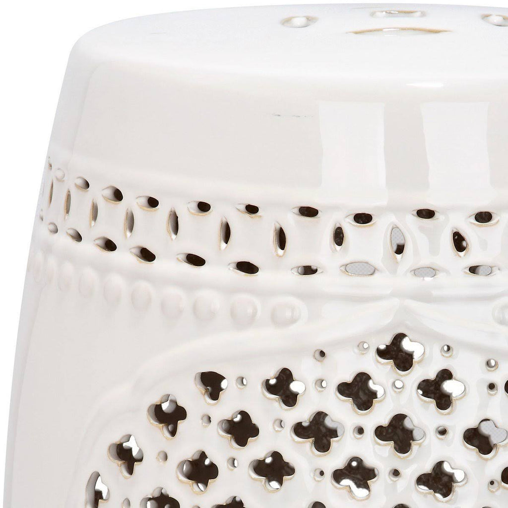 White Garden Stool M149937