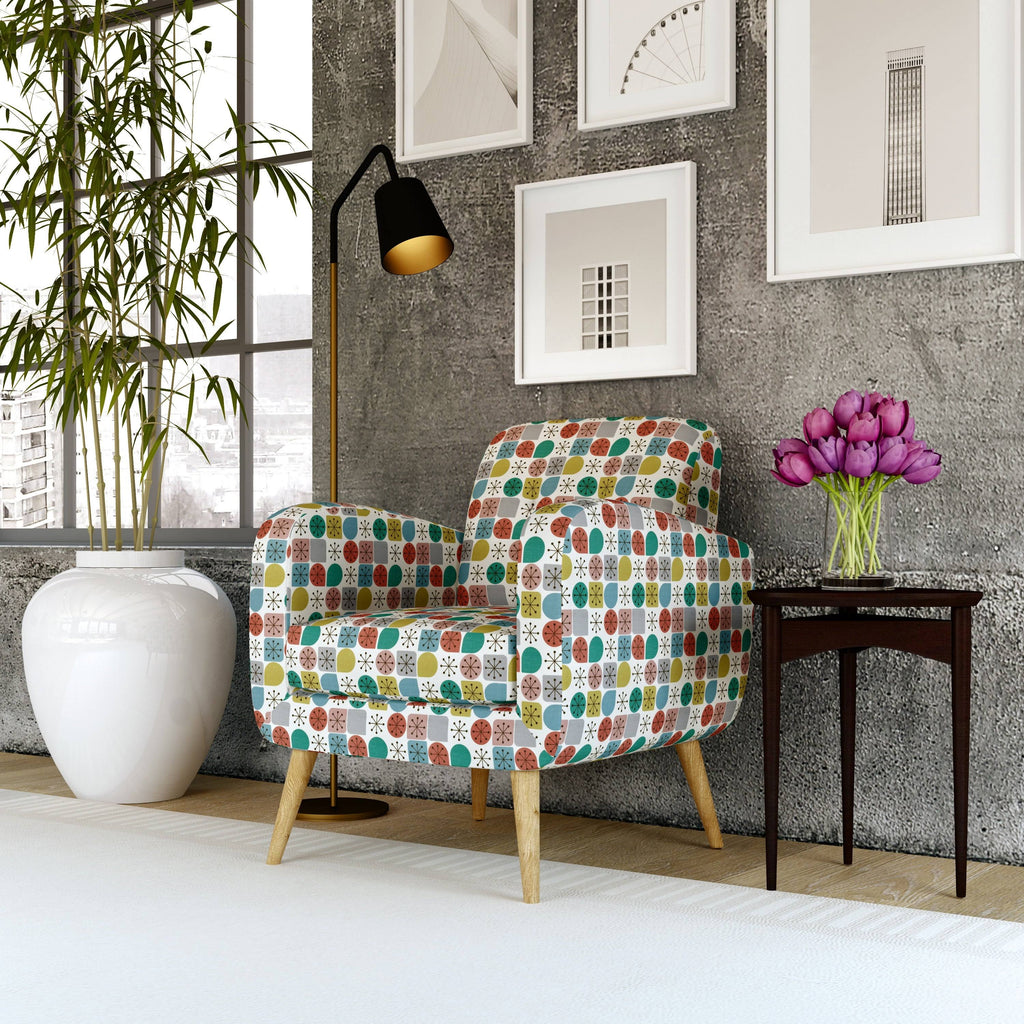 Navy Blue Modern Arm Chair O8174