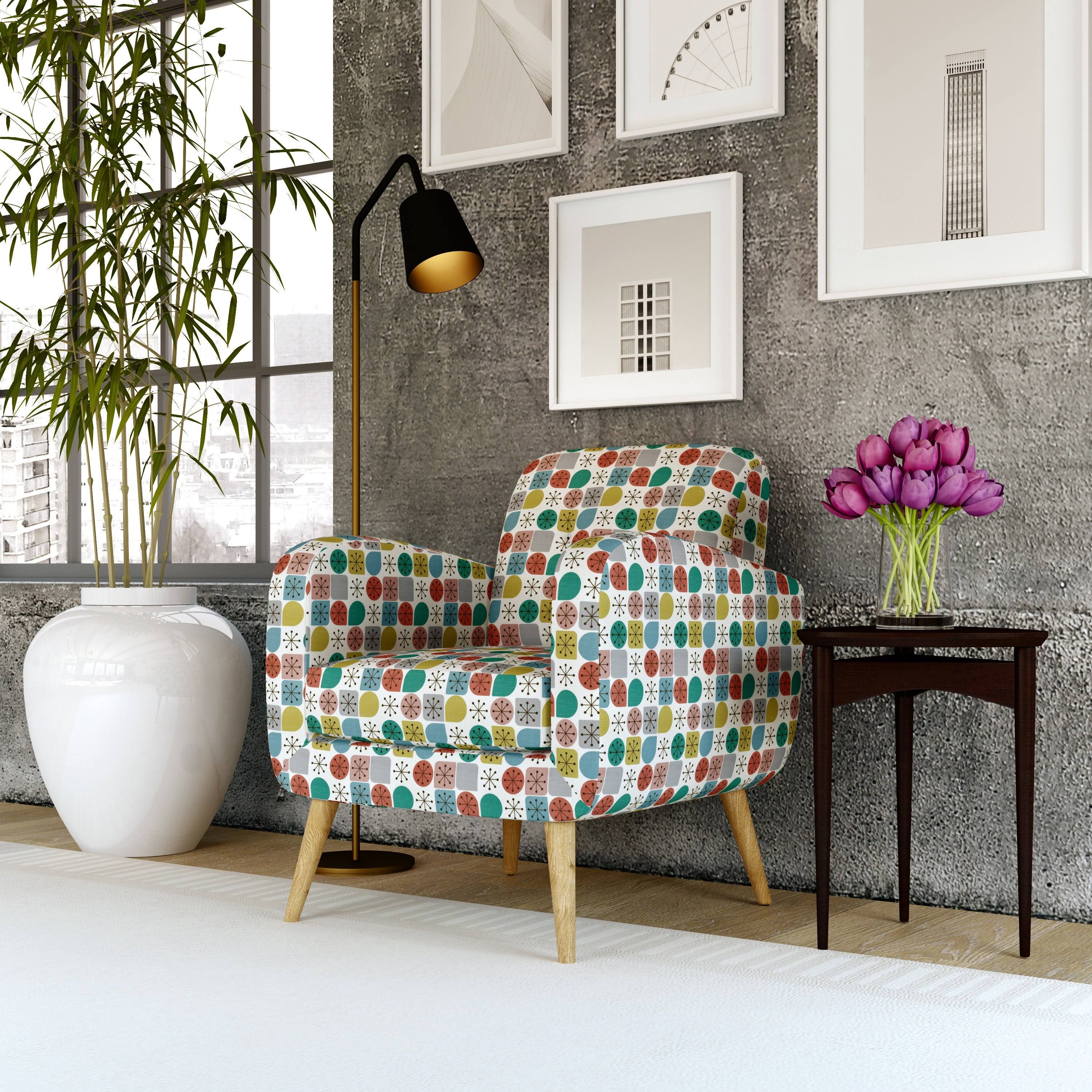 Navy Blue Modern Arm Chair O8174