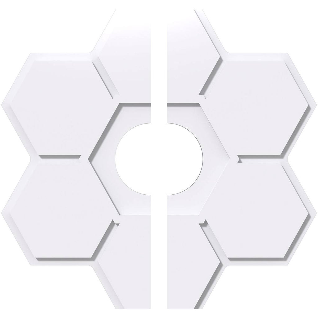 PVC Contemporary Ceiling Medallion Two Piece Z753119