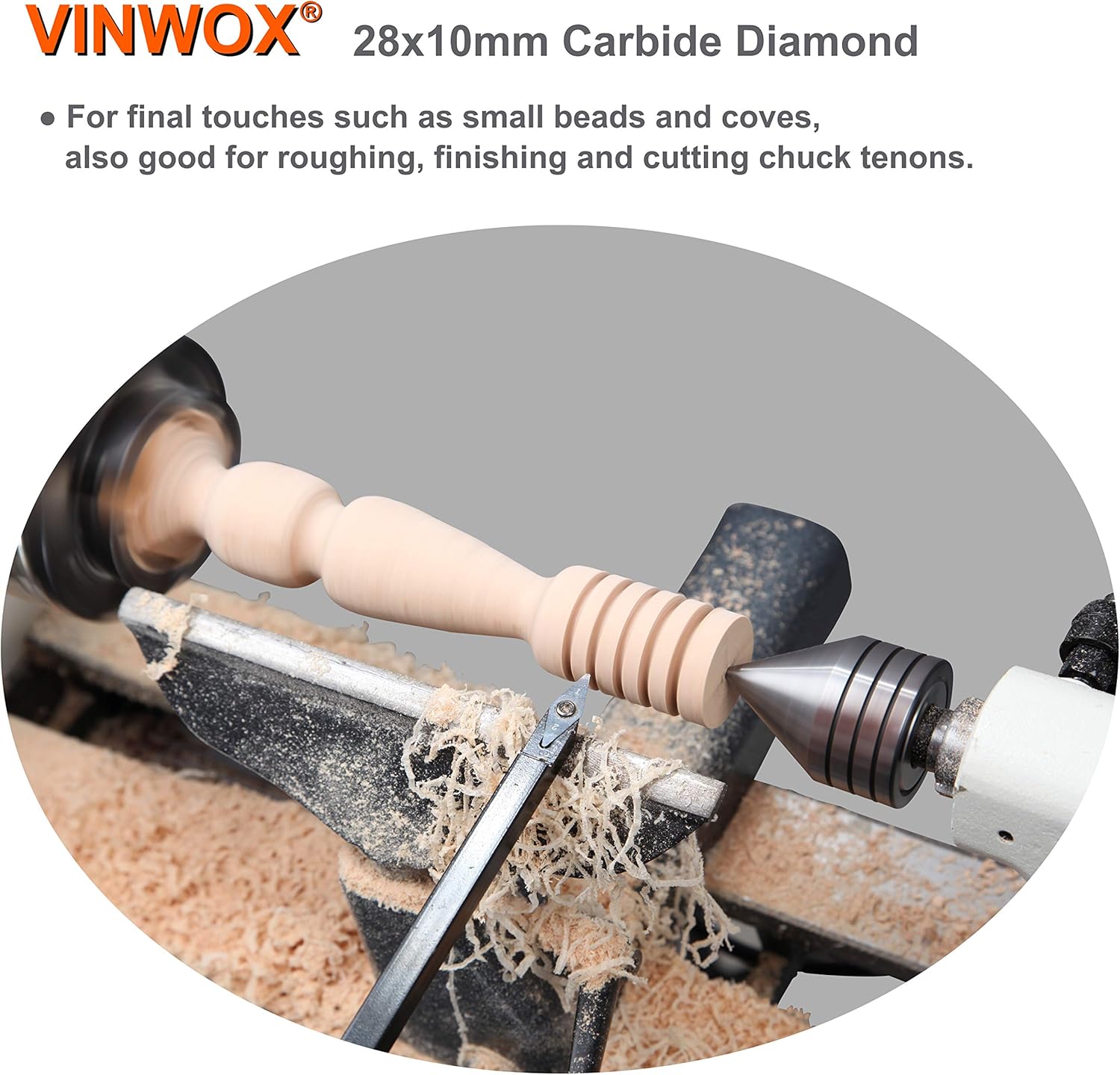 3 PCS Carbide Wood Lathe Turning Tool Set J83924