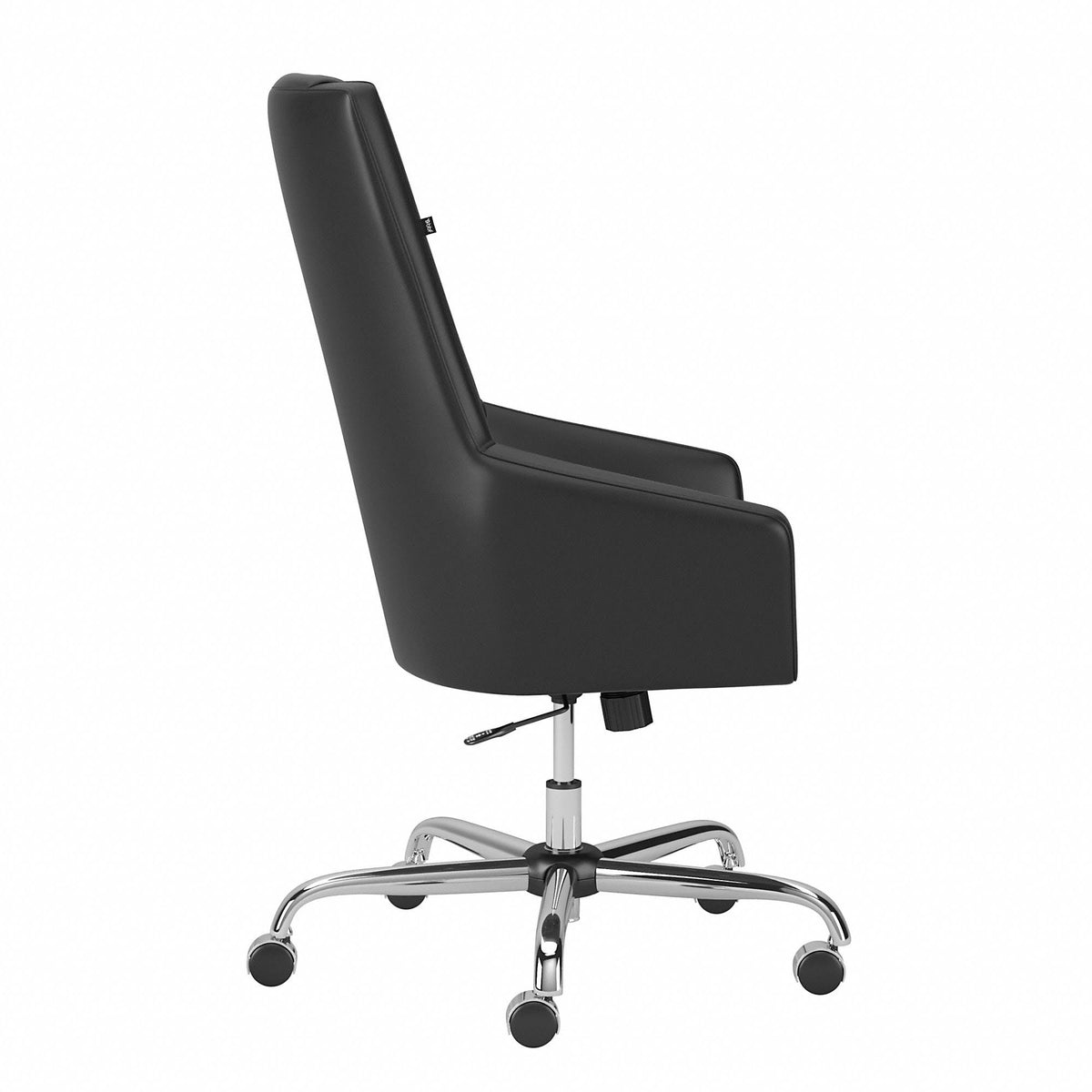 Light Gray High Back Leather Box Chair C264113