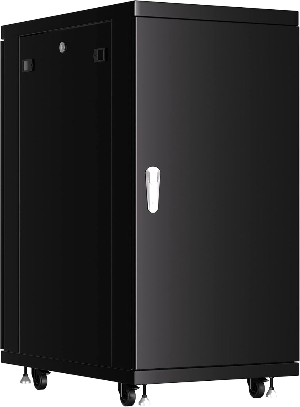 32U 39-Inch Deep Server Rack Cabinet with LCD Screen, Thermostat, PDU, Casters, 4 Fans, Shelf E4417