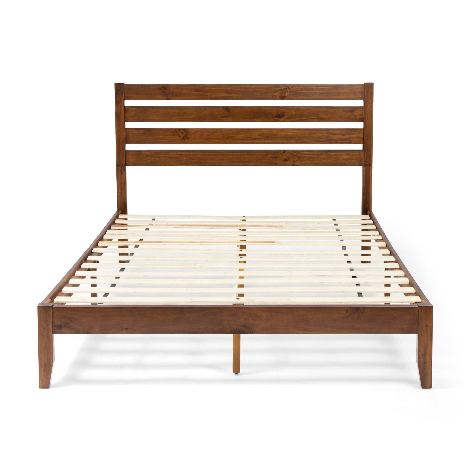 Queen Size Brown Bed Frame P1595
