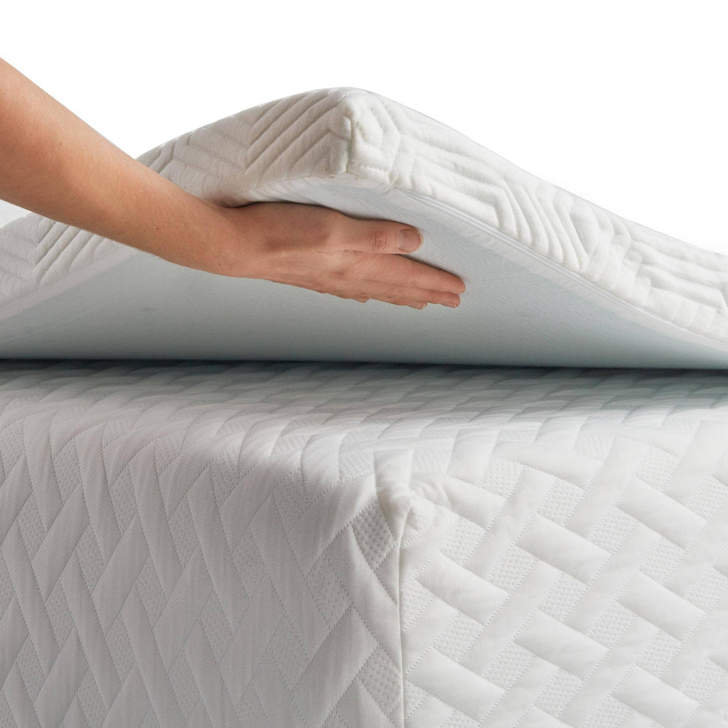 Blue Twin 4 inch Gel and Aloe Memory Foam Topper I674194