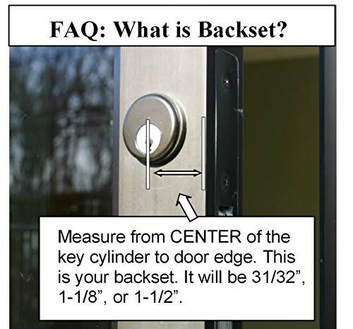 Storefront Door Mortise Lock Hook Deadbolt Double Keyed Cylinder Combo G27855
