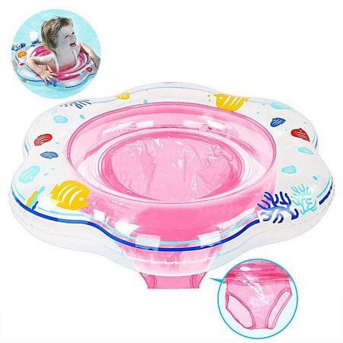 Pink PVC Baby Swimming Pool Ring V984712