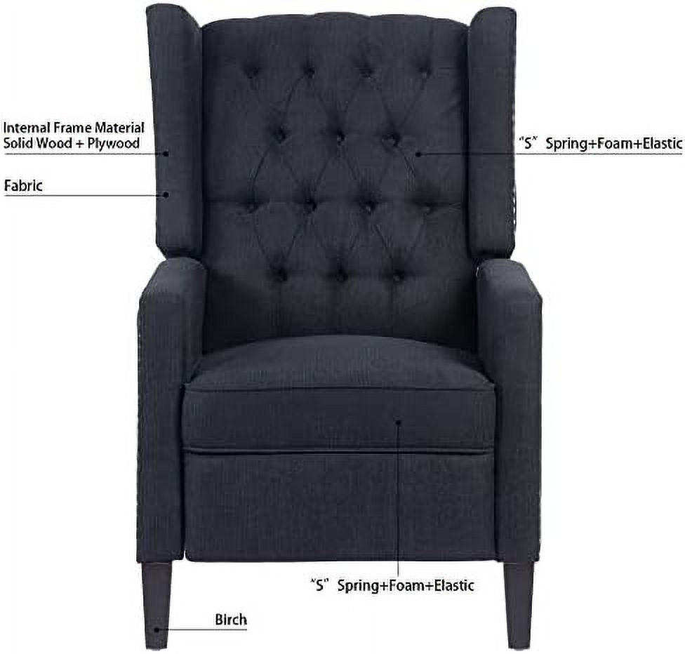 Recliner Chair with Wing Back Upholstered Lounge Sofa Chair K28689