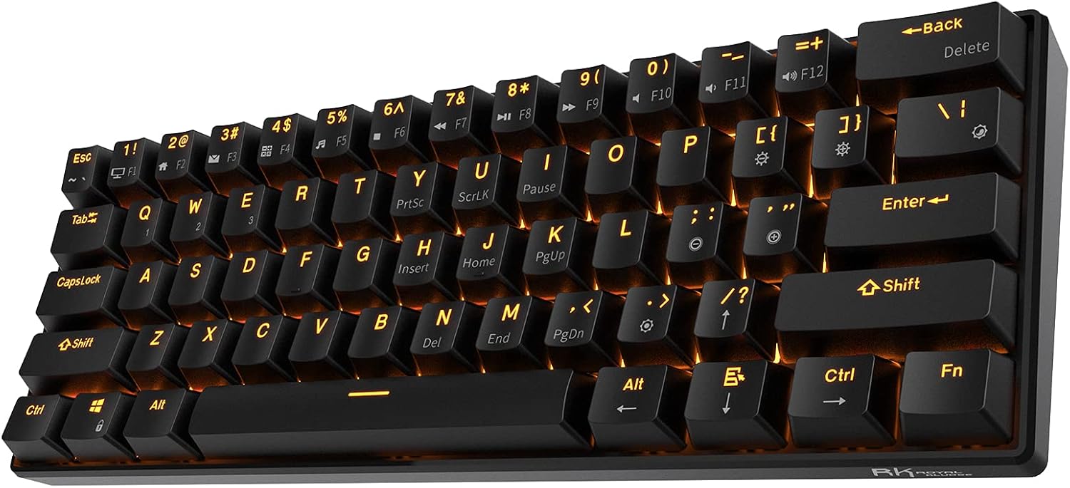 White Hot Swappable Blue Switch Wireless Mechanical Keyboard V90660
