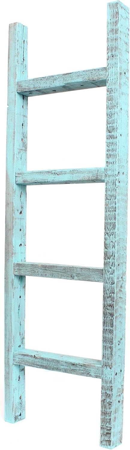Rustic Farmhouse Decorative Ladder Brown H462