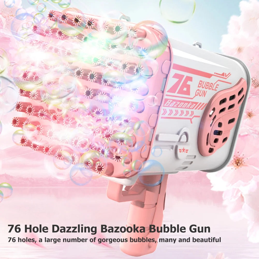 Pink Electric Bubble Machine V67160