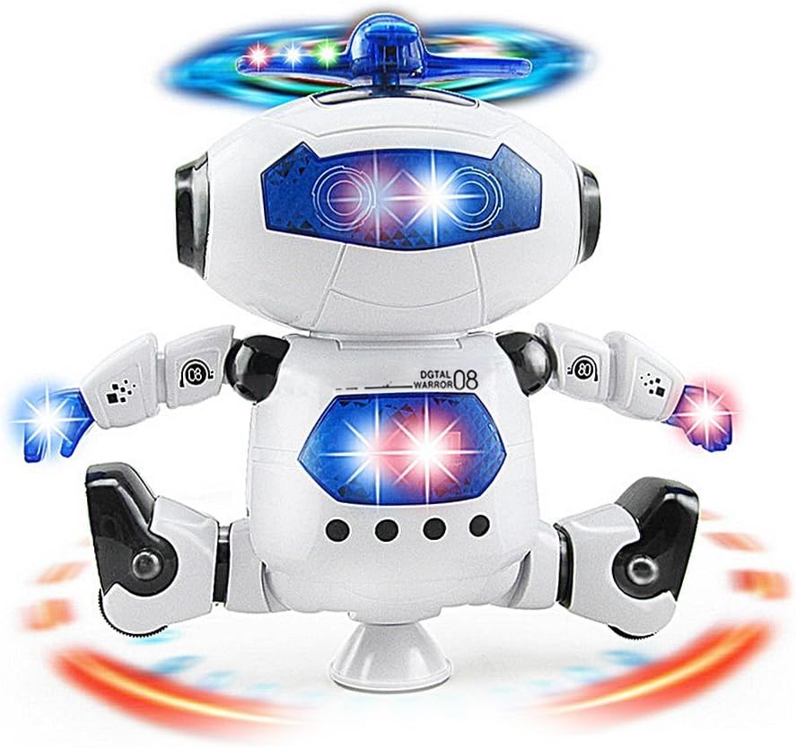Pack of 2 Musical Dancing Robot Toy Z422981