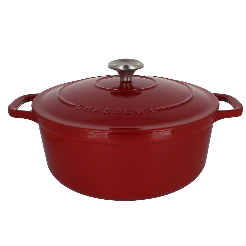 5.5-Quart Red Enameled Cast Iron Round Dutch Oven F3672