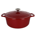 5.5-Quart Red Enameled Cast Iron Round Dutch Oven F3672