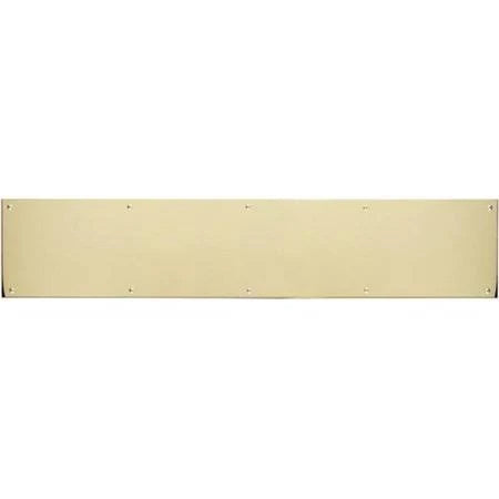 8 in. x 30 in. Polished Brass Magnetic Mount Kick Plate X4940