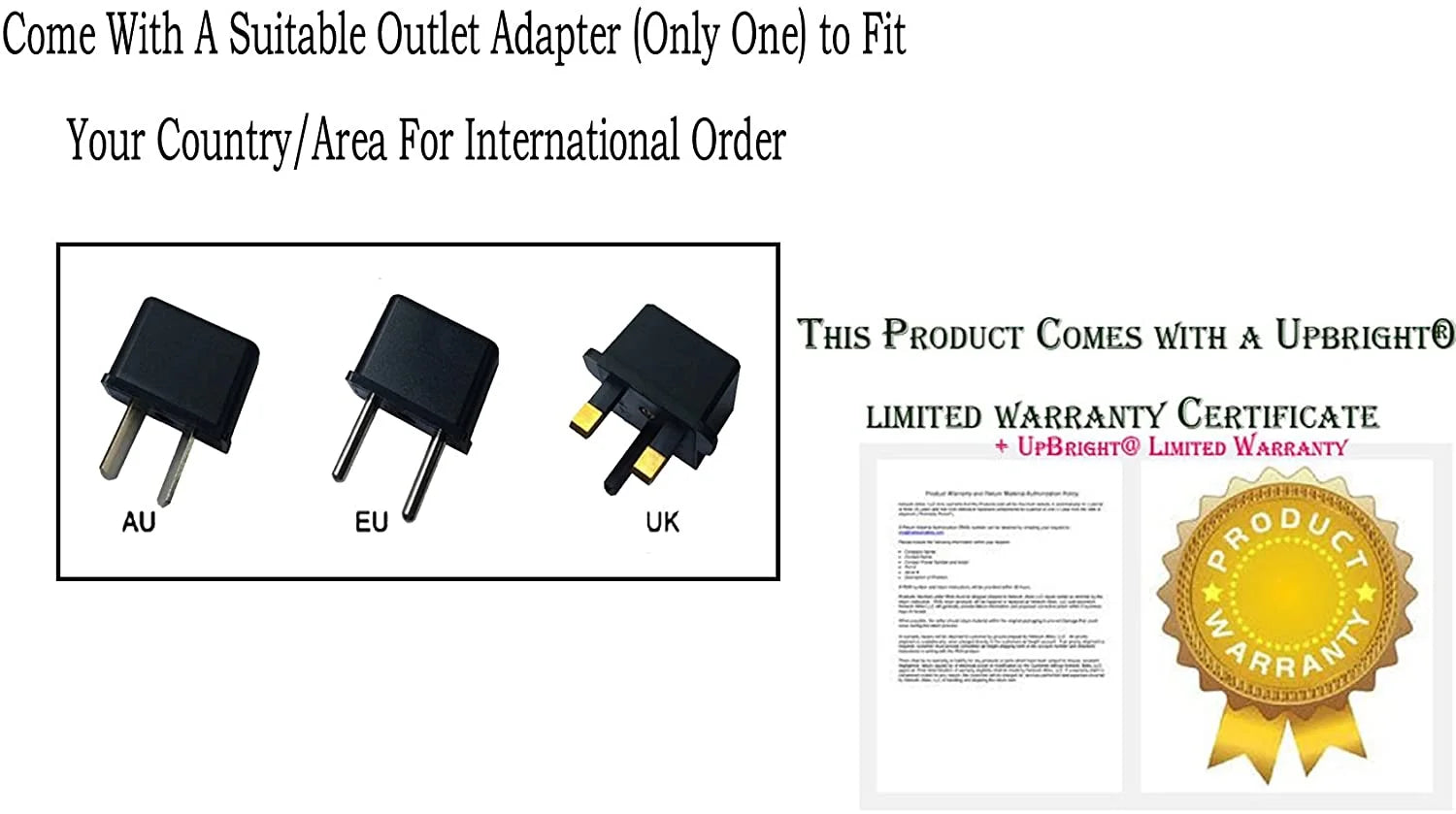 12 Volt DC Adapter for 12V Ride On Toys Car W650234