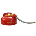 Red Galvanized Steel Flammable Storage Can with Flexible Metal Spout Q188