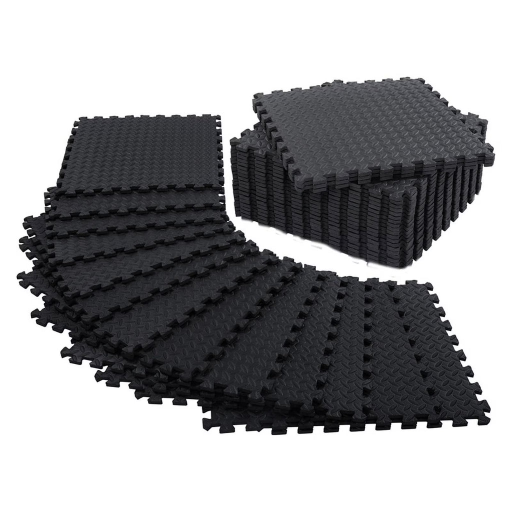12 Pack Black Floor Exercise Mat T84438