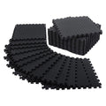 12 Pack Black Floor Exercise Mat T84438