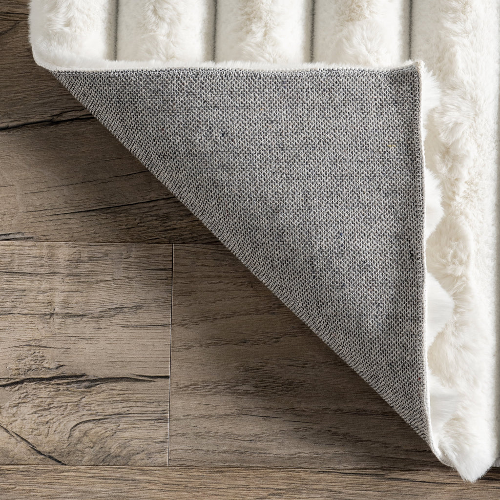 Faux Rabbit Machine Washable Area Rug L3295