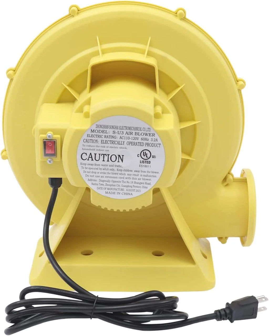 350W Air Blower Pump Fan for Inflatable Bounce House D687348