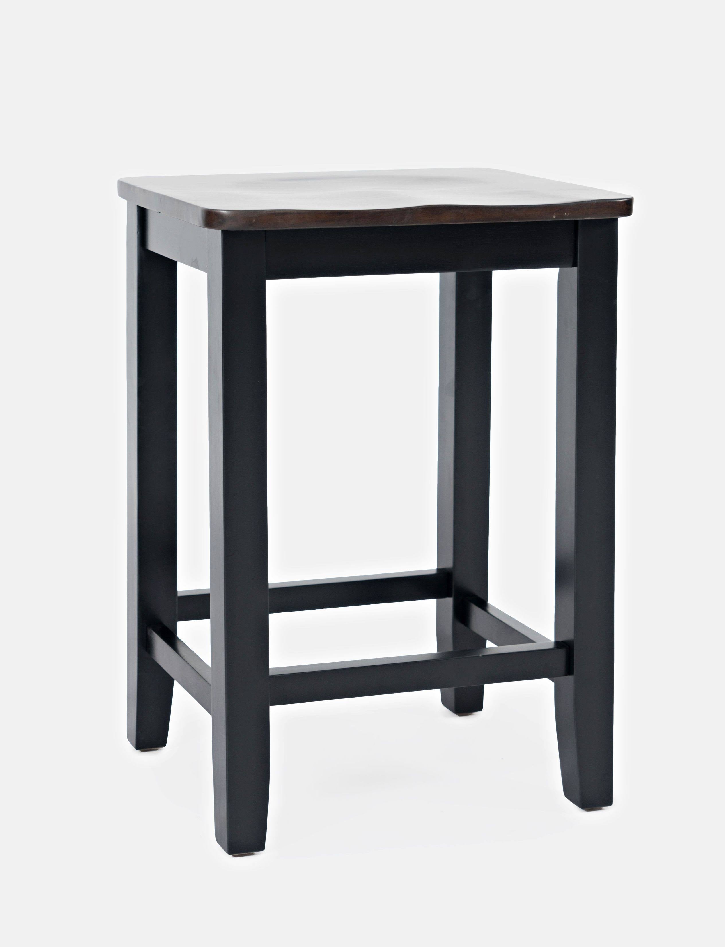 Autumn Brown/Black Backless Saddle Stool - Set of 2 X17011
