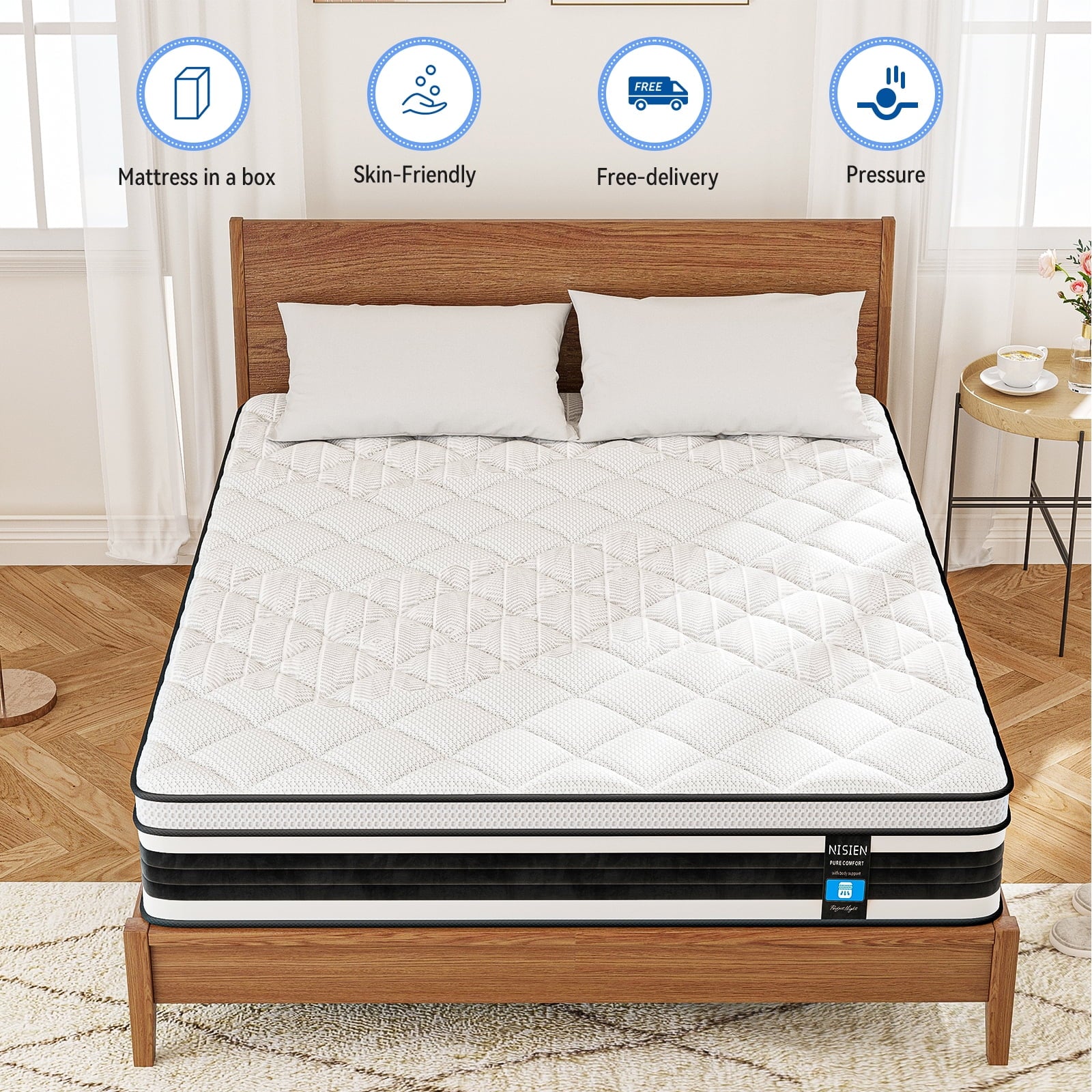 10 Inch Gel Memory Foam Hybrid Mattress G9494