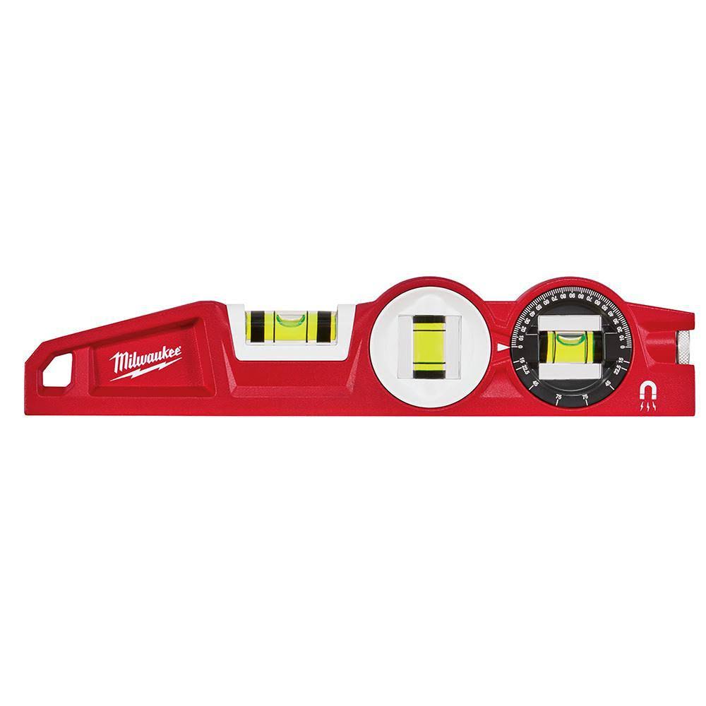 10 in. 360-Degree Locking Die Cast Torpedo Level with 25 ft. Stud Tape Measure J3481