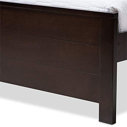 Twin Platform Bed in Espresso R756