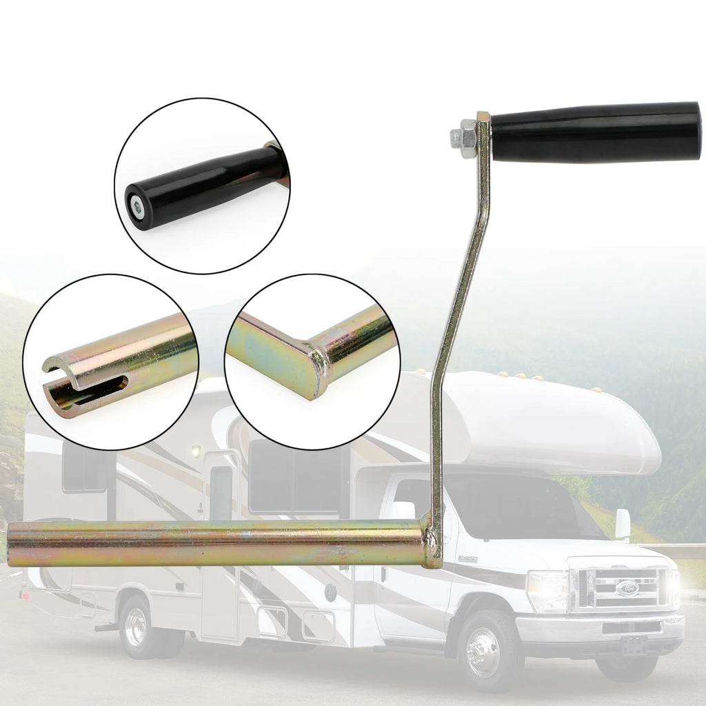Round Mouth Crank Handle for RV Camper Tent H58927