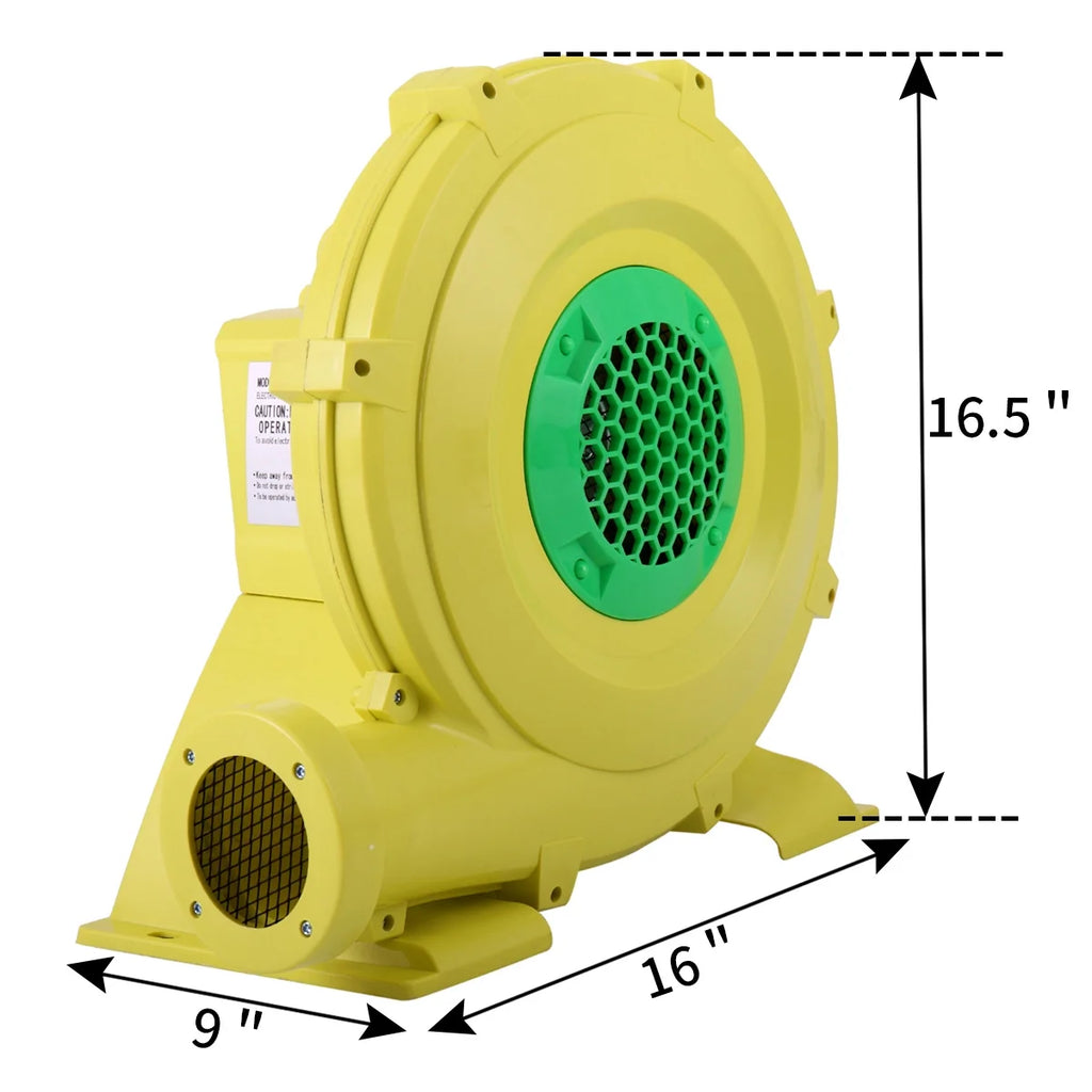 Yellow 680 Watt Air Blower Pump for Inflatable Bounce House J283