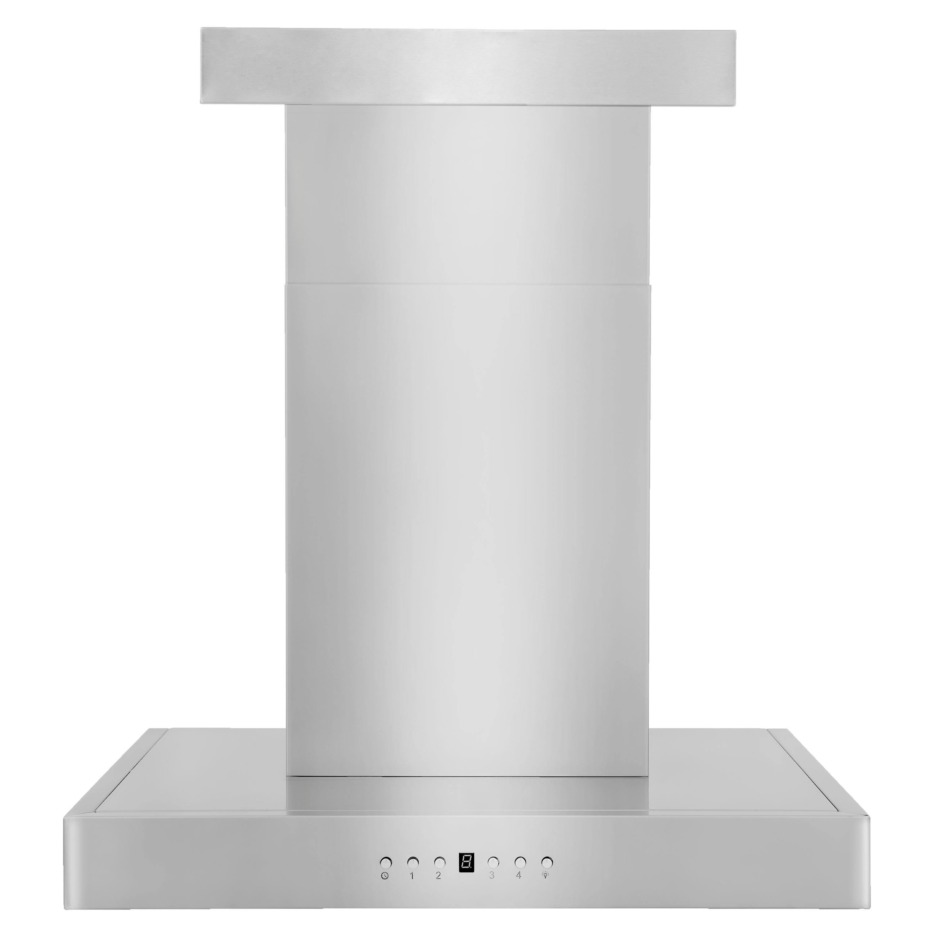 30x22 Wall Mount Range Hood in Stainless Steel with Crown Molding Y9378