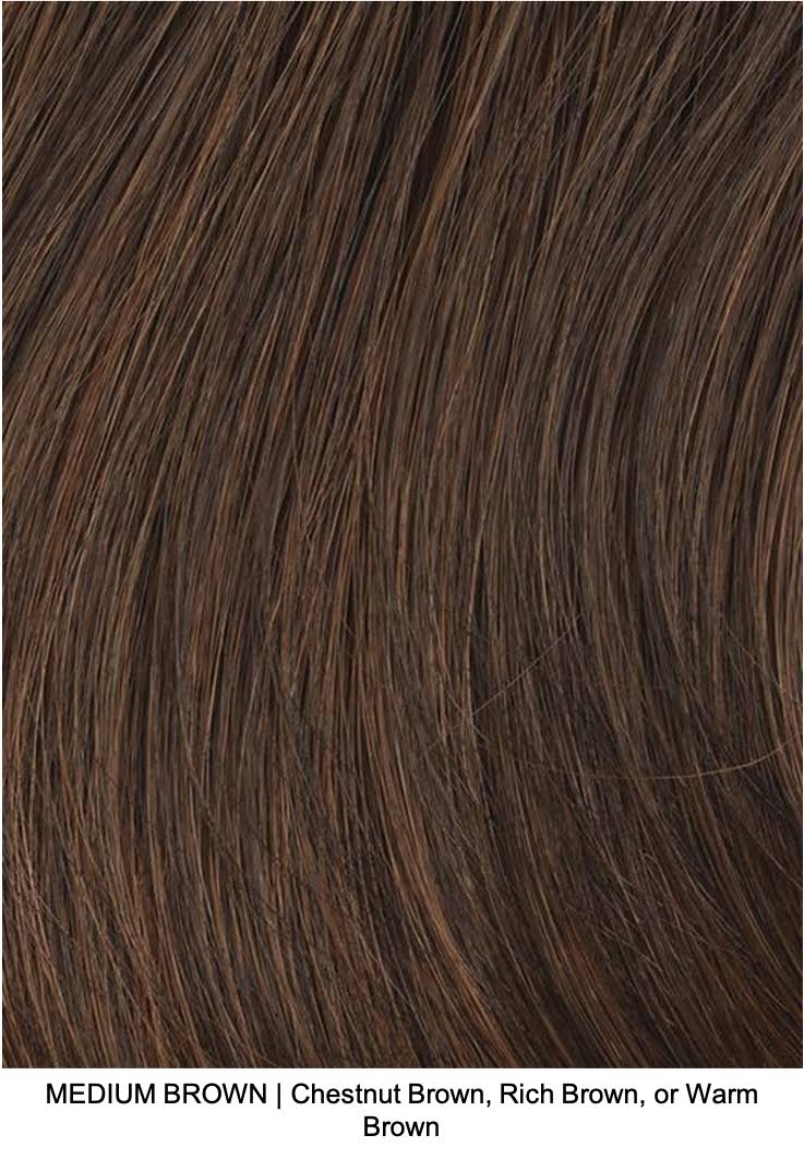 Medium Brown Synthetic Wig B601201